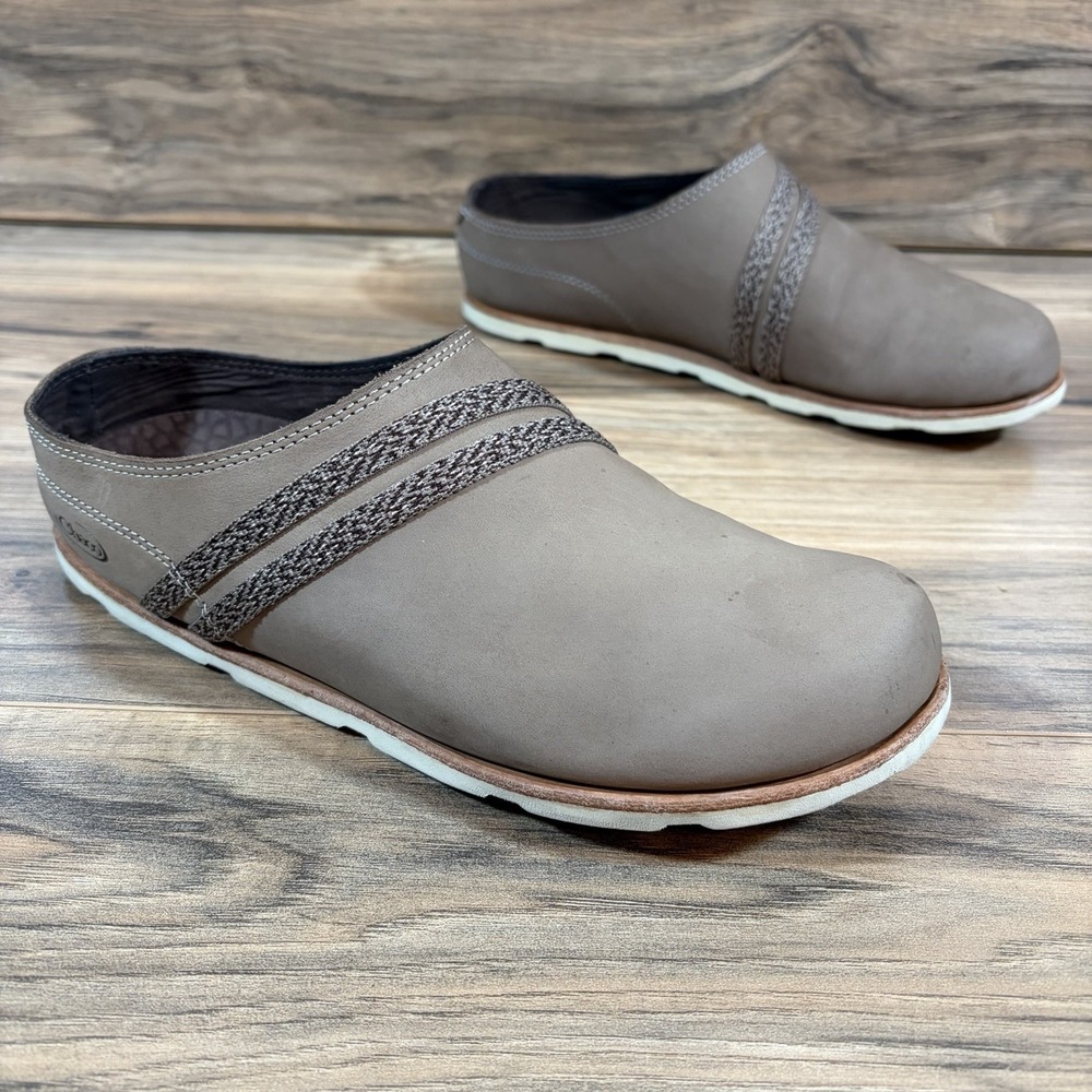 Chaco Harper Womens 9 |Brown| Slip On Leather Mule Clog Shoes